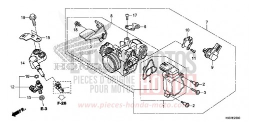 THROTTLE BODY SH300AJ de 2018